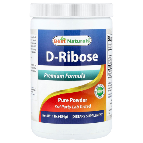 Best Naturals, D-рибоза, 1 фунт (454 г)