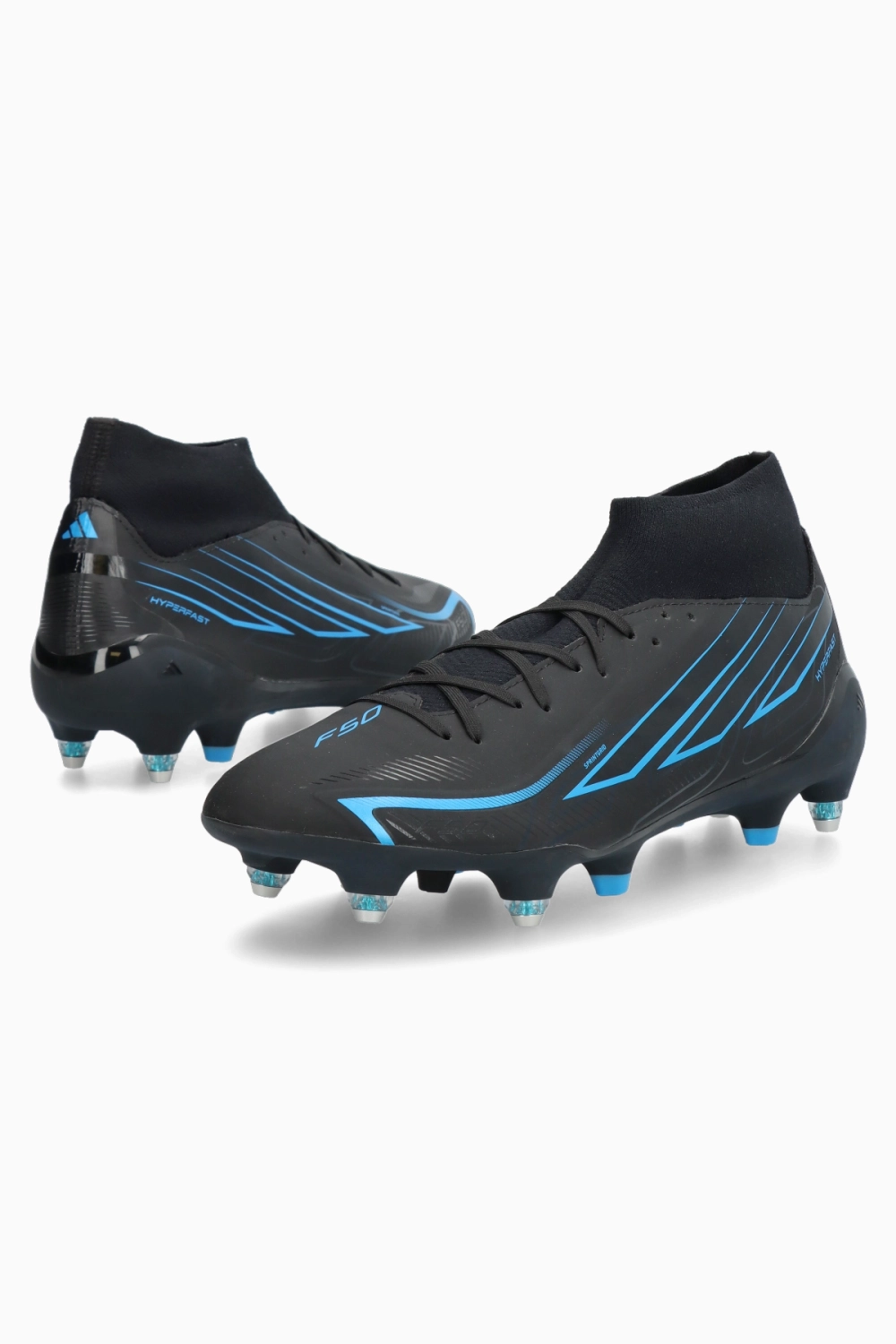 Бутсы adidas F50 League Hyperfast Mid SG - черный