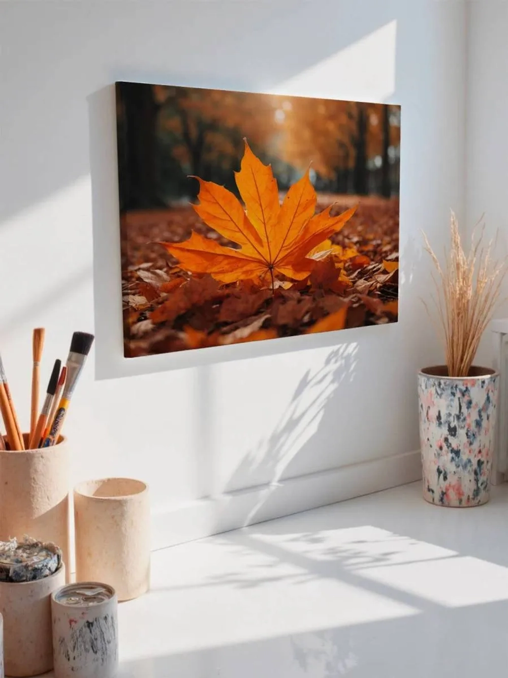 Картина на стену 40 X 50 Кленовый лист