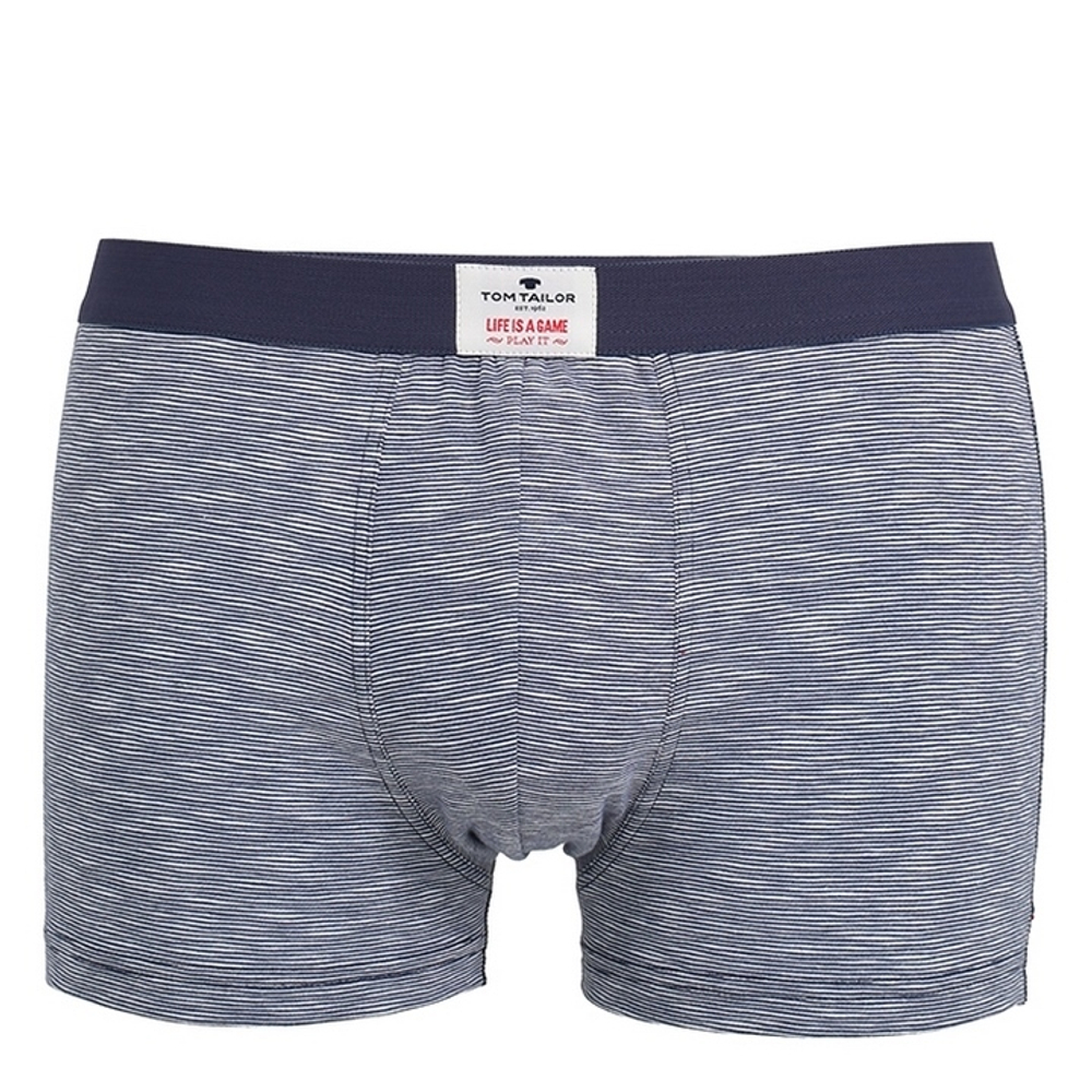 Мужские трусы боксеры синие в полоску Tom Tailor 070262/6061 8433