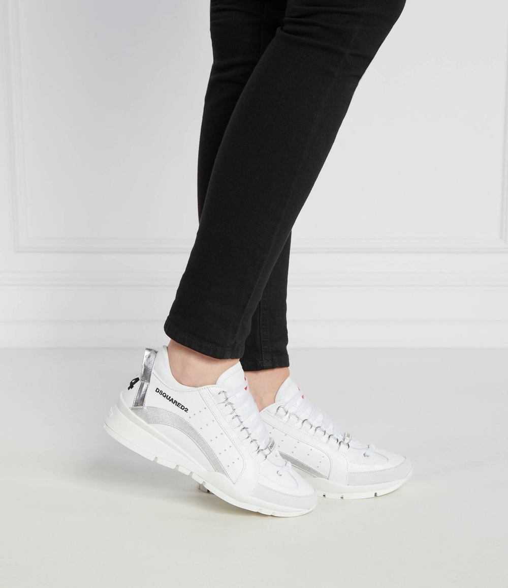 Кожаные кроссовки Dsquared2 - белый(SNW0299 01507171)