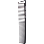 Расческа для укладки комбинированная «МИРА», цвет черный, 21,6*4,5см (упаковка как на фото)