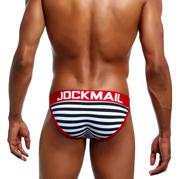 Мужские трусы танга красные JOCKMAIL JM3027-8
