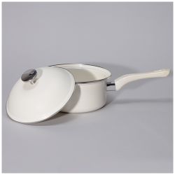 КОВШ AGNESS ЭМАЛИРОВАННЫЙ С ЭМАЛИРВОАННОЙ КРЫШКОЙ СЕРИЯ "CHARM", 1,5Л, 18Х8СМ