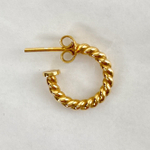 Серьги RETE RINGS позолота