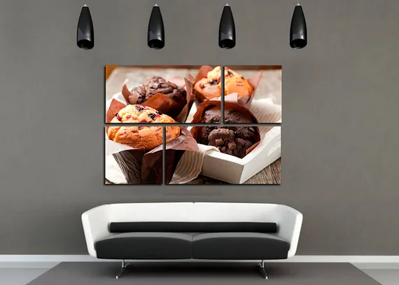 Модульная картина " Ванильные кексы "