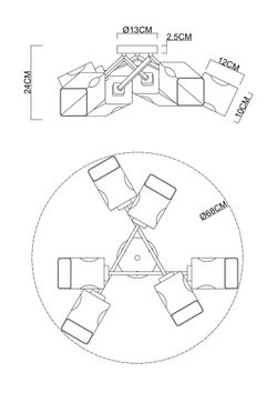 Потолочная люстра Arte Lamp AMFORA