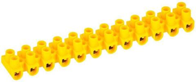 Колодка клеммная полистирол ЗВИ-5 н/г 1.5-4.0кв.мм желт. (блист.2шт) IEK UZV7-005-04-2