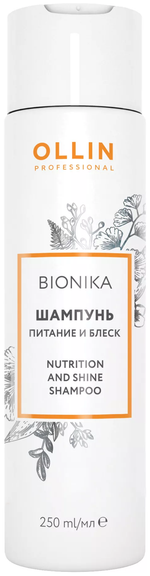 OLLIN BIONIKA Шампунь «Питание и блеск» 250мл