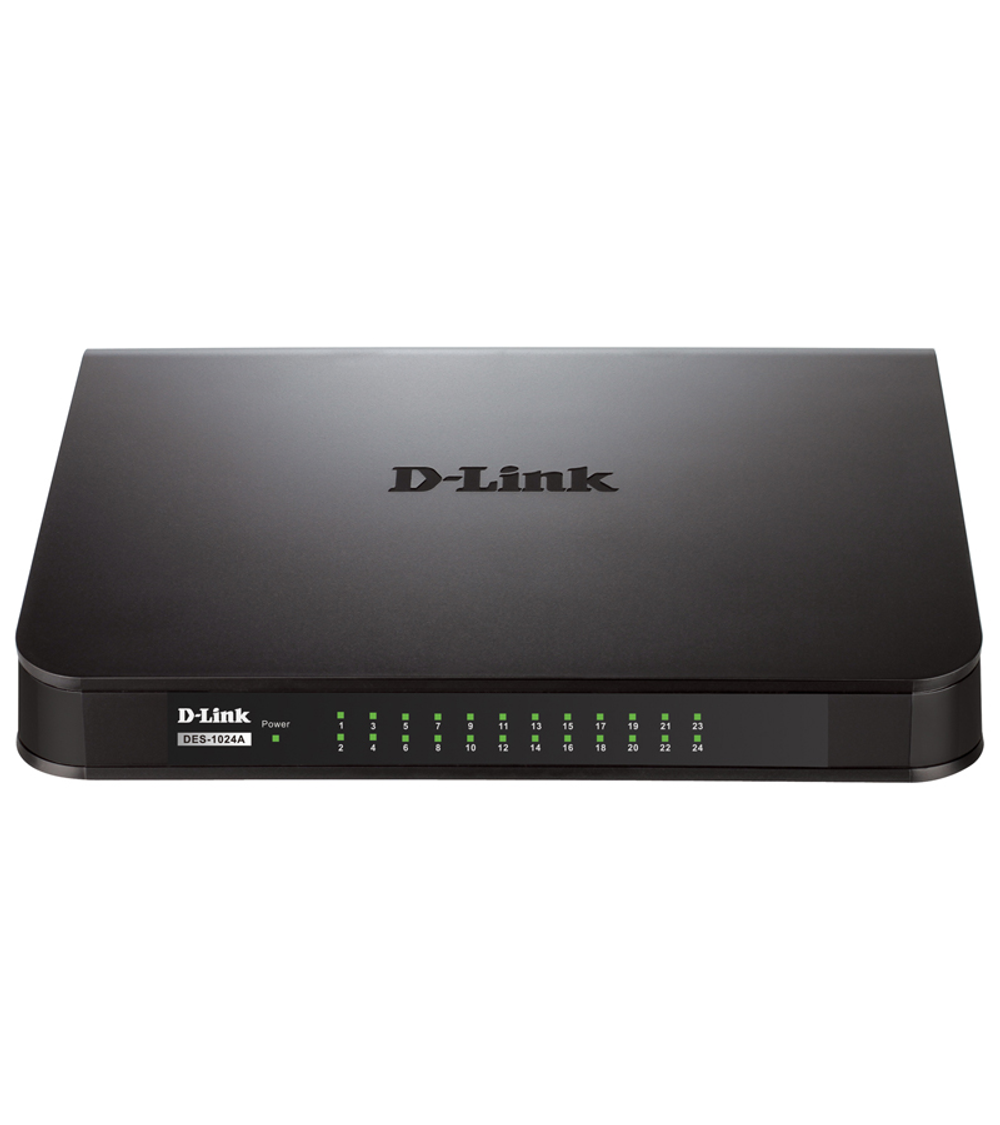 D-Link Unmanaged Switch 24x100Base-TX, plastic case