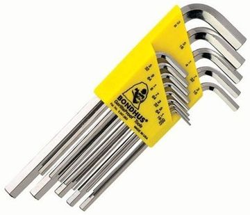 Набор из 13 дюймовых хромированных ключей BONDHUS L .050-3/8" 16137