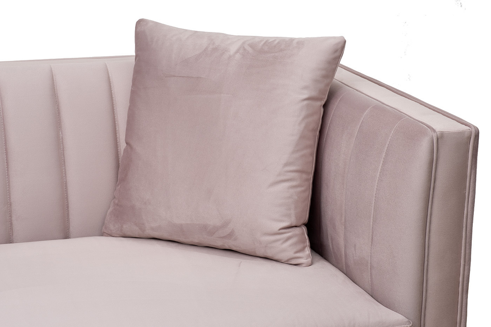 Диван двухместный Garda Decor Paolo бежевый велюр французская раскладушка