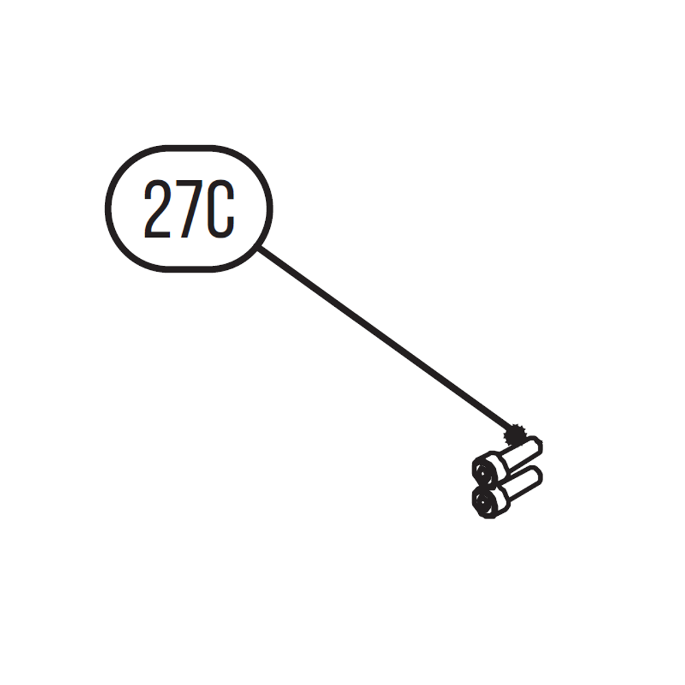 Запчасть №27C для HGSR. Болт с внутренним шестигранником.