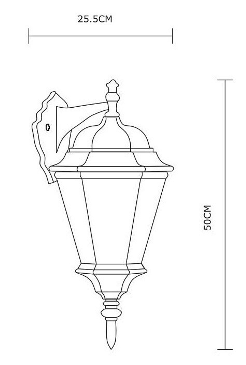Уличный настенный светильник Arte Lamp A1204AL-1BN