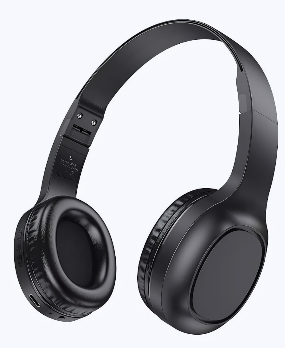 Bluetooth - гарнитура HOCO W46, накладные, BT5.3, 200mAh Black