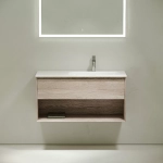 Тумба с раковиной Sancos Marmi 1.0 MR1.0100REG дуб галифакс натуральный