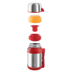 Термос универсальный (для еды и напитков) Relaxika 201 (0,8 литра), стальной