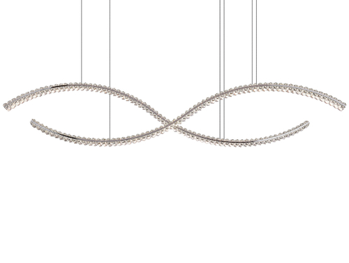 Подвесной светодиодный светильник Newport CRYSTAL 8242N/160 chrome, М0071046