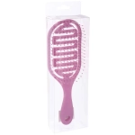 Расческа массажная продувная «МАРЦИПАН», цвет пудровый, 8*24см (пластиковая коробка)