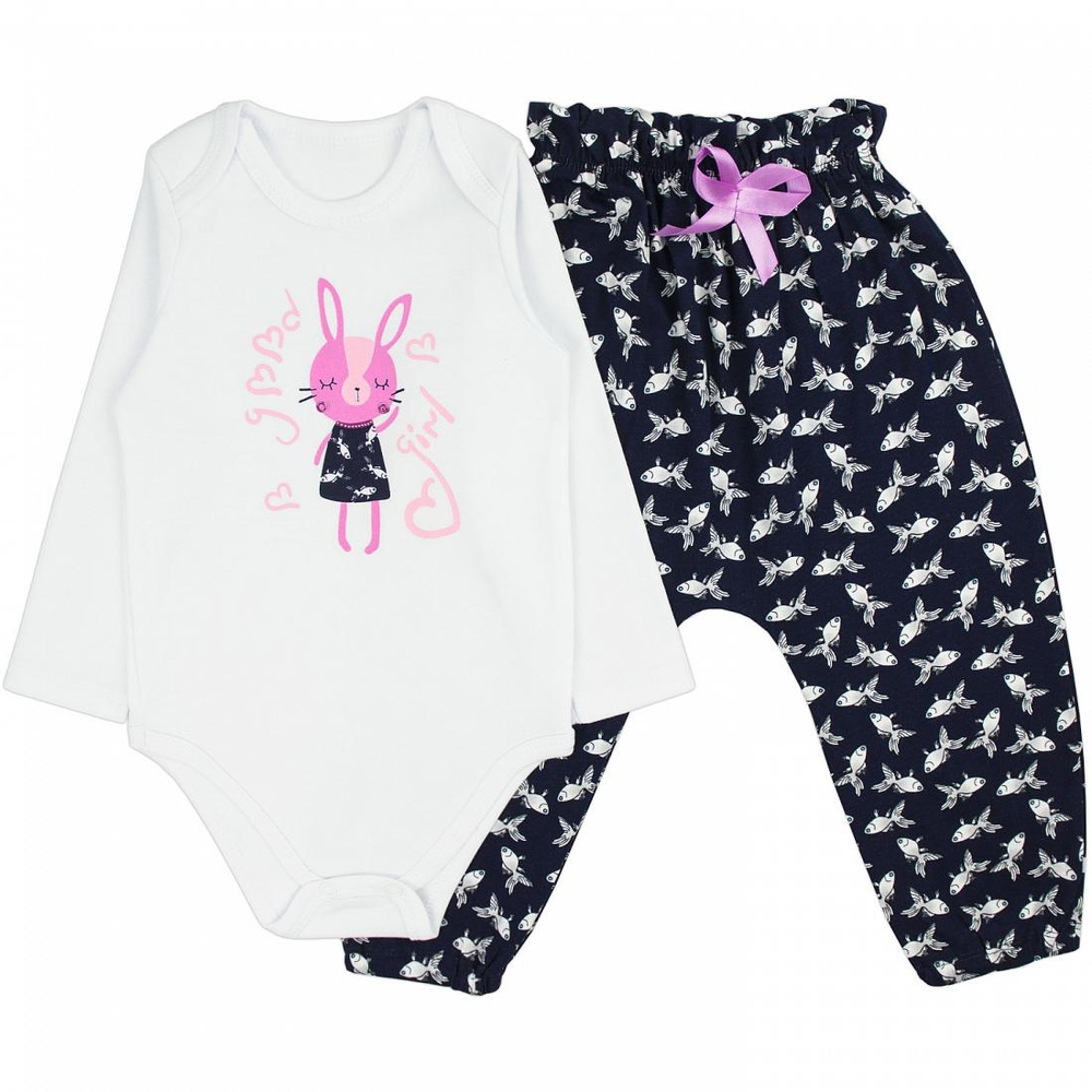 Комплект для девочки 943и/948к ап р.92 рыбки (Юлла)