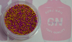 Бульонки пластиковые для дизайна ногтей, микс