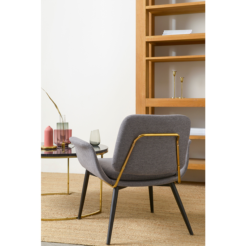 Лаунж-кресло hilde, шенилл, серое