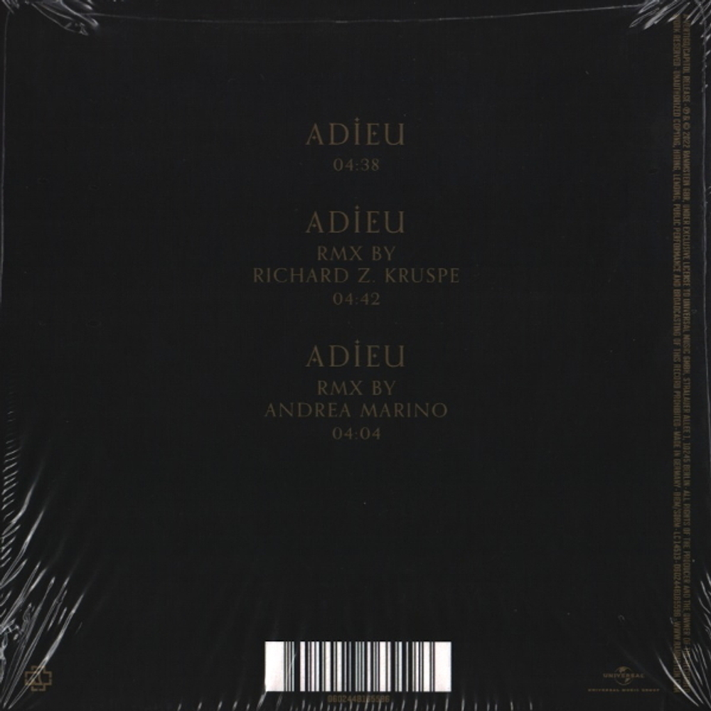 Rammstein / Adieu  (CD Single)