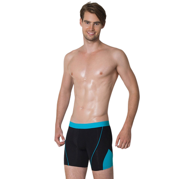 Мужские трусы боксеры черные с голубым Doreanse 1754 Black