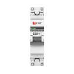 Автоматический выключатель ВА 47-63 DC 1P 20А (C) 6кА EKF PROXIMA