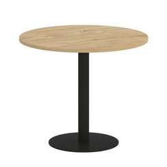 Onix Direct Стол круглый O.SPRG-1 Тиквуд Светлый/Металл Черный 900*900*750