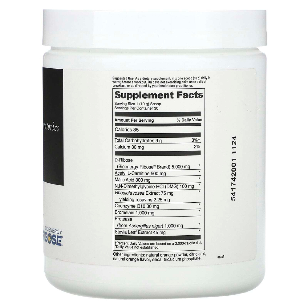 DaVinci Laboratories, Mito-Fuel с биоэнергетической рибозой, 300 г (10,58 унции)