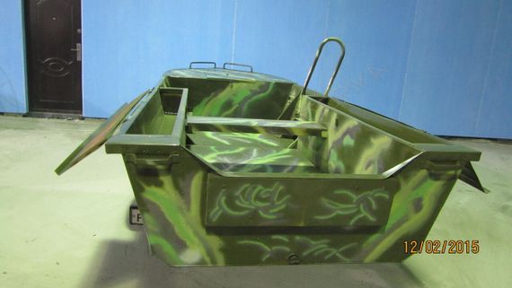 Алюминиевая моторно-гребная лодка Охотник 480Б