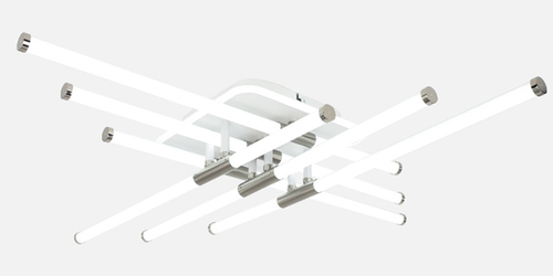 Потолочная светодиодная люстра Mirastyle XL-60268B-6+1 WT+Nickel