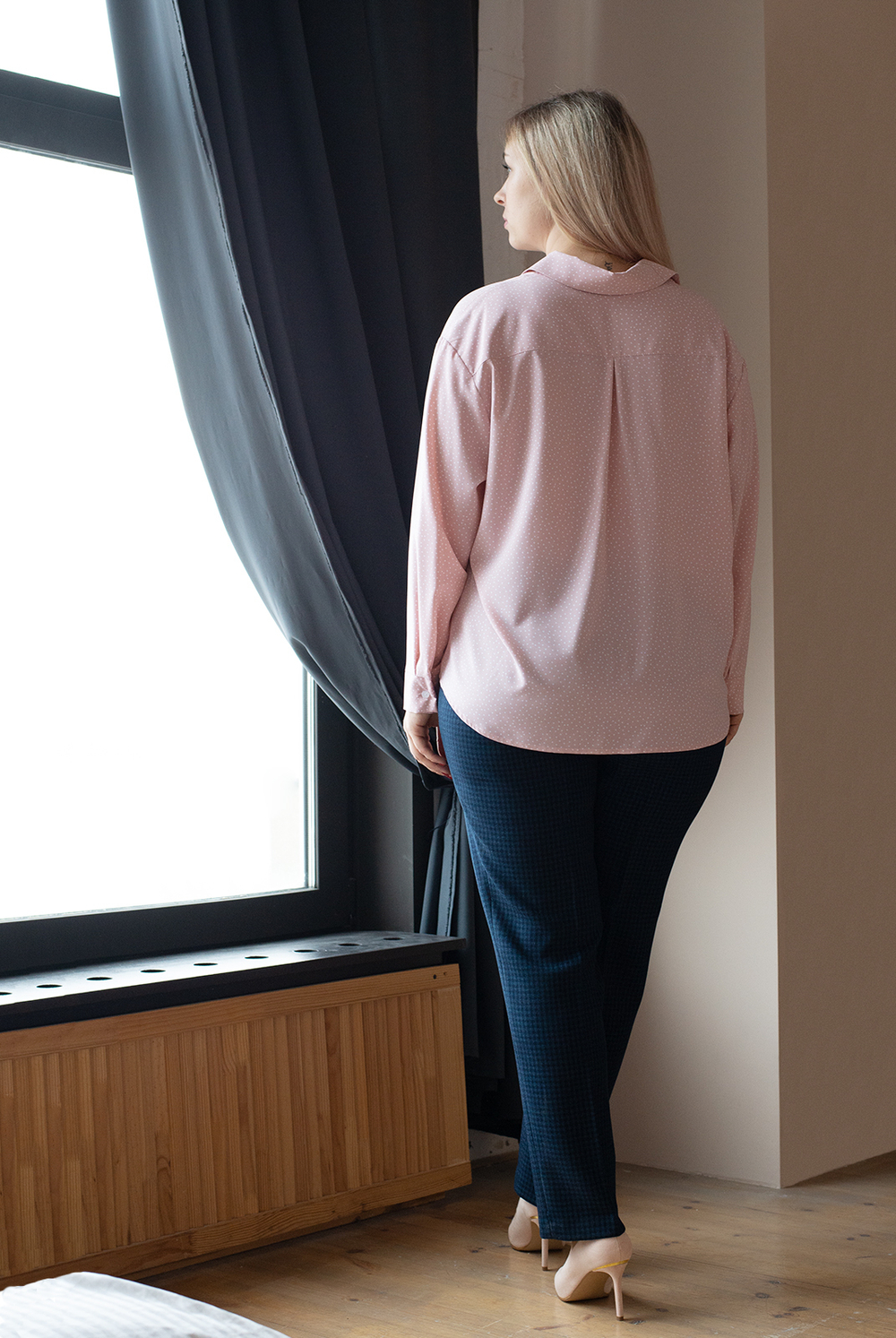 Брюки женские 04Ла, клетка #341Кг0204Ла