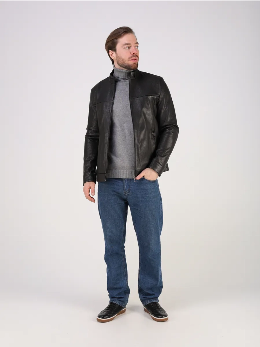 Кожаная куртка демисезонная натуральная