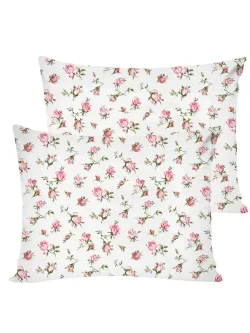 Постельное белье Полисатин Мечта "Бутоны роз" 2-спальное Наволочка 50х70 см 2 шт Простынь на резинке 160x200 см Пододеяльник 175x215 см