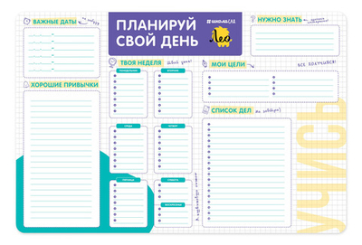 Планер магнитный Лео Учись, 420x594 мм, пластик, 1 шт