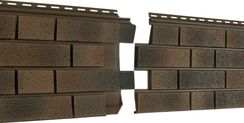 Фасадная панель Ю-Пласт Стоун-Хаус S-Lock Клинкер Нордик Лава 1950х292мм 0.57м2