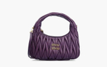 Сумка Miu Miu Wander Matelasse Nappa Leather Hobo Bag "Violet"