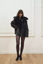 Двусторонняя шубка Grey, Серая