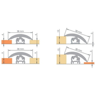 Профиль гибкий "Flex line" №089*** 3м "Cezar"