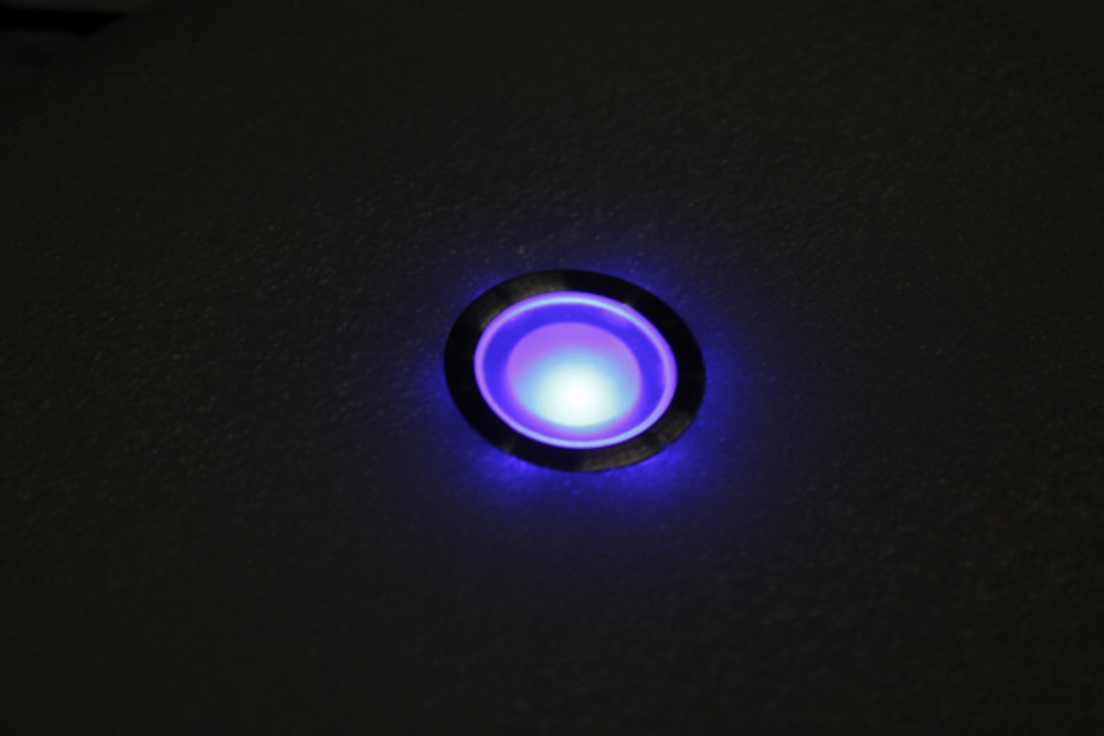 SC-B105B Blue LED floor light, круглый, 12V, IP67