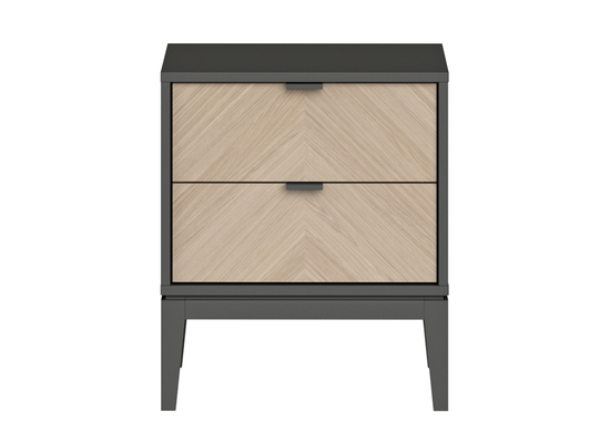 Тумба прикроватная Fjord 2 ящика (темно-серый)