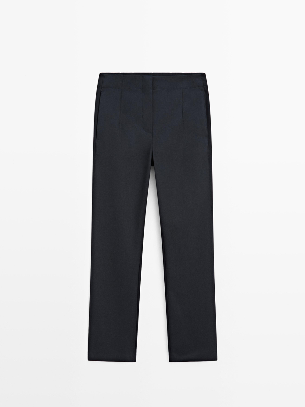 Massimo Dutti Брюки из технической хлопковой смеси, темно-синий