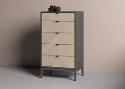 Комод Fjord 5 ящиков, 116х55 см (темно-серый)