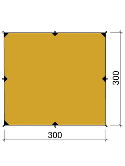 ТЕНТ BASK CANOPY SILICONE 3X3