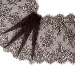 Кружево реснички шоколад (23*300 см)