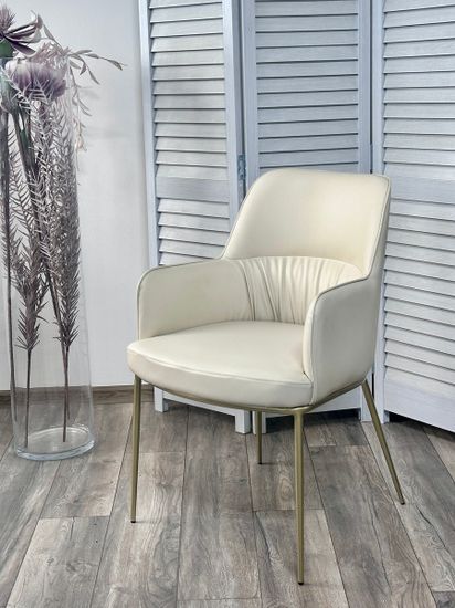 Стул BRUNO Milk Ti-02, PU / шампань