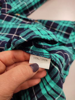 Рубашка в клетку 42 размер