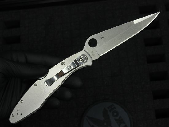 Складной нож Spyderco Police C07P c клинком из стали VG-10, рукоять Stainless Steel